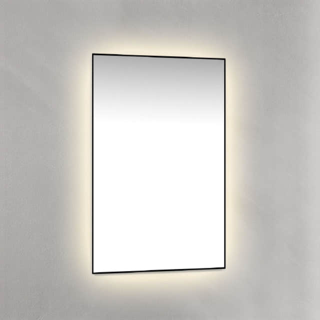 Macro Design Rammespeil - med Ambilight Svart / 45cm Macro Design Baderomsspeil GRO-IP4570ASR