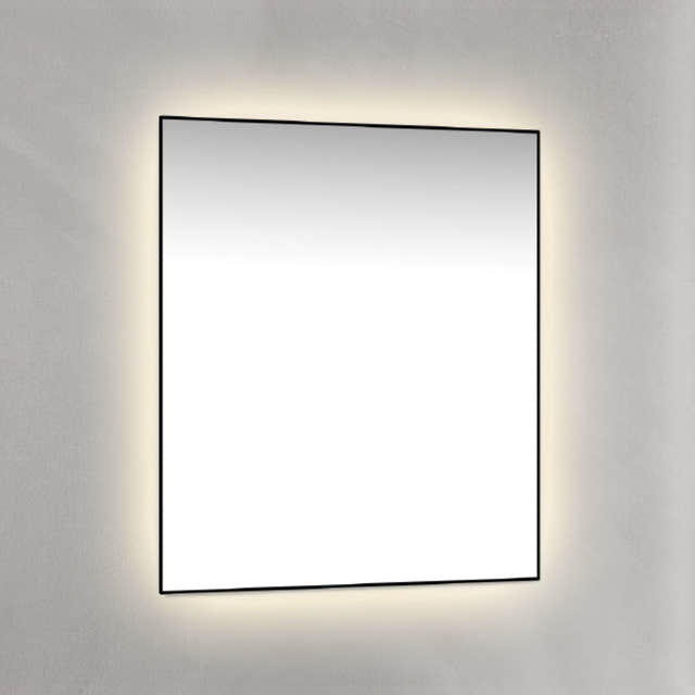 Macro Design Rammespeil - med Ambilight Svart / 60cm Macro Design Baderomsspeil GRO-IP6070ASR