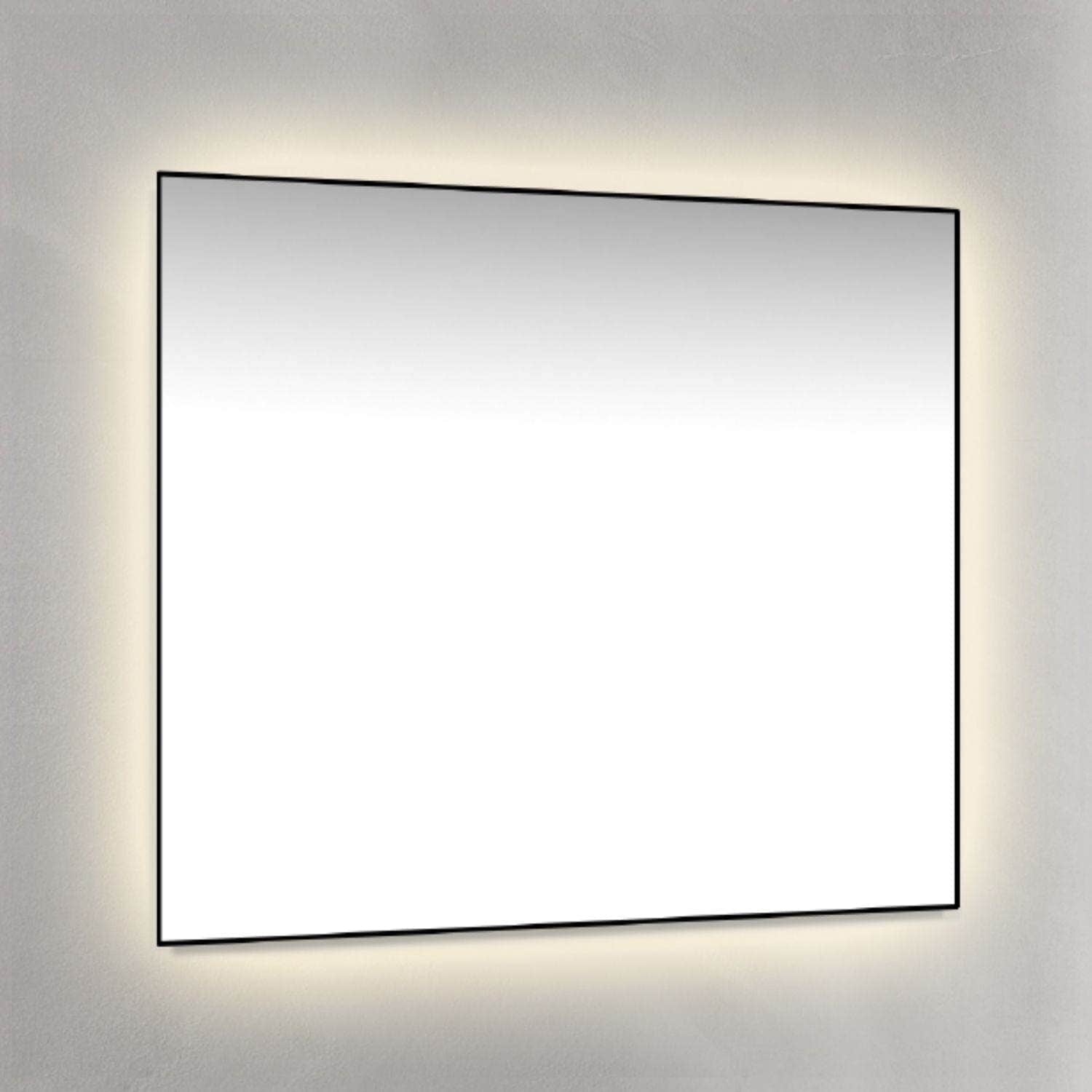 Macro Design Rammespeil - med Ambilight Svart / 80cm Macro Design Baderomsspeil GRO-IP8070ASR