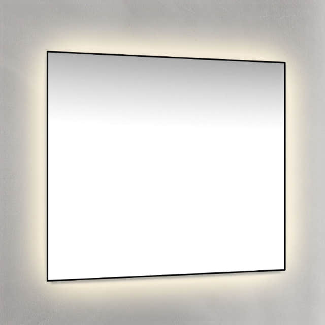 Macro Design Rammespeil - med Ambilight Svart / 80cm Macro Design Baderomsspeil GRO-IP8070ASR
