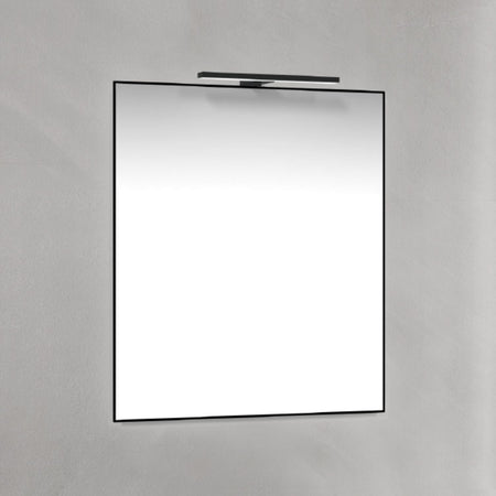 Macro Design T-LED firkantet speil med lys (ramme)