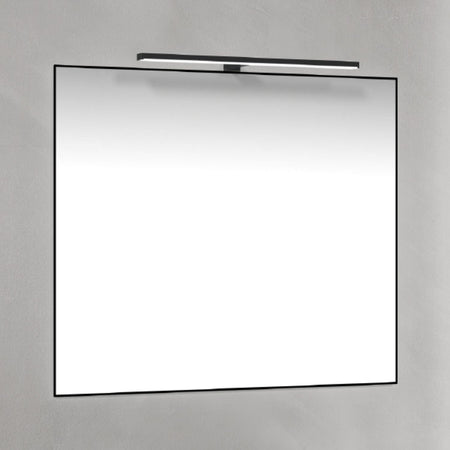 Macro Design T-LED firkantet speil med lys (ramme)