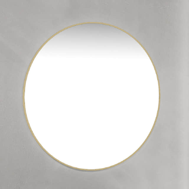 Macro Design Rundt Rammespeil - med/uten lys Messing / 90cm / uten ambilight Macro Design Baderomsspeil