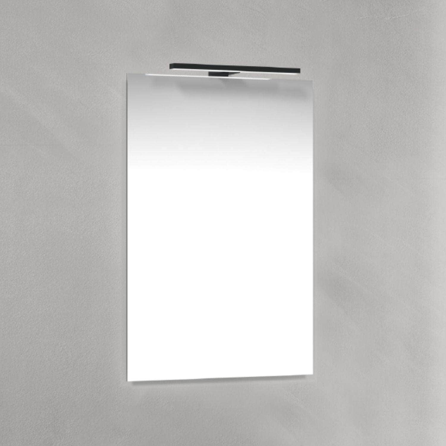 Macro Design Speil T-belysning LED Svart / 45cm Macro Design Baderomsspeil BUN-IP4570STL