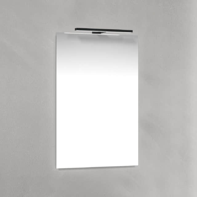 Macro Design Speil T-belysning LED Svart / 45cm Macro Design Baderomsspeil BUN-IP4570STL