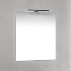 Macro Design T-LED firkantet speil med lys (topplys)