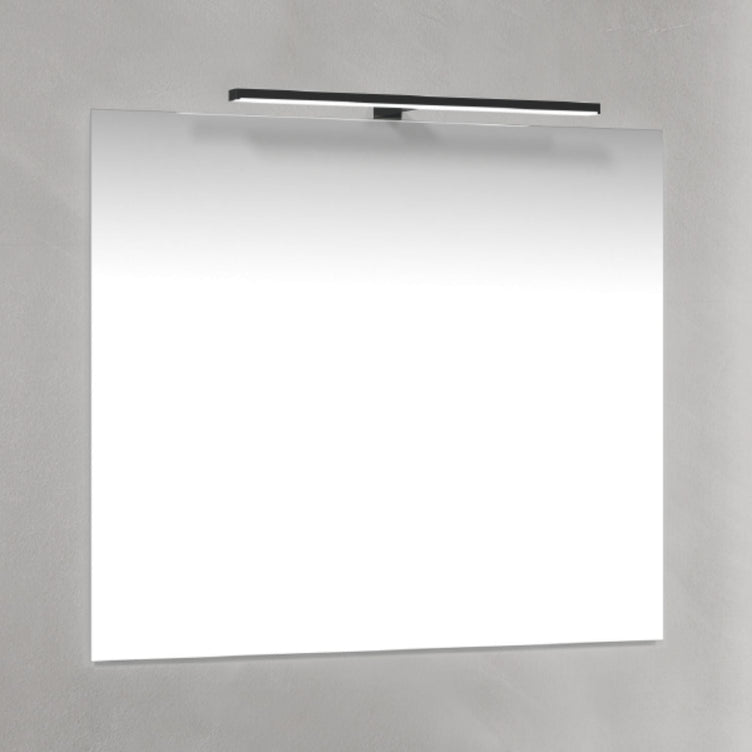 Macro Design T-LED firkantet speil med lys (topplys)