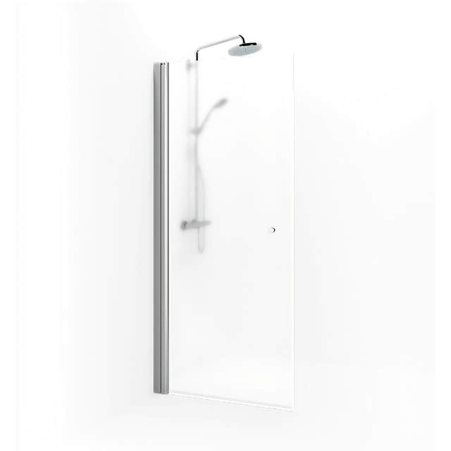 Macro Design SPIRIT Dusjdør Rett - med knott Krom / 67cm / Ice glass Macro Design Dusjdør BUN-DSSKG67KIC