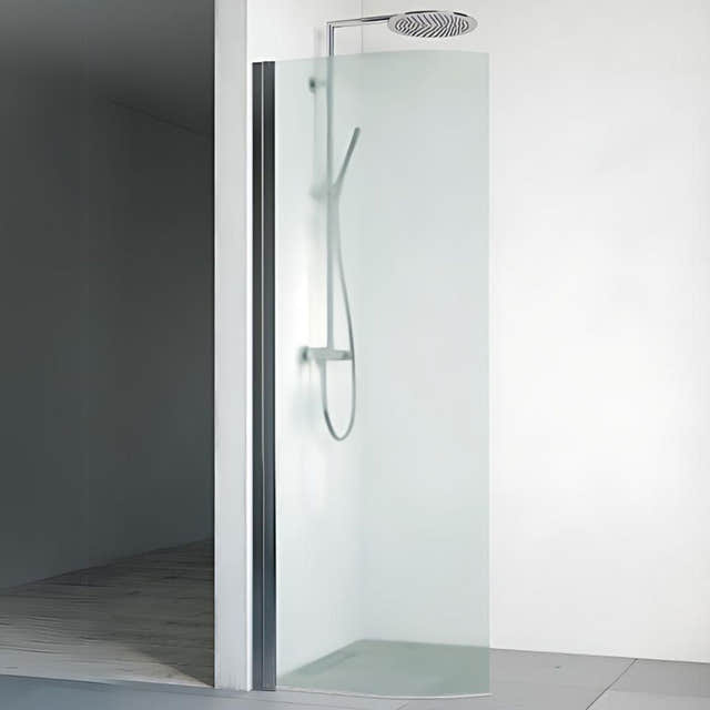 Macro Design SPIRIT Dusjdør Rund Krom / 80cm / Ice glass Macro Design Dusjdør BUN-DVSCG80IC