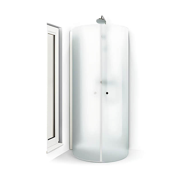Macro Design SPIRIT Dusjhjørne U Ice glass Hvit / 67x90cm Macro Design Dusjhjørne BUN-DHSUV679IC