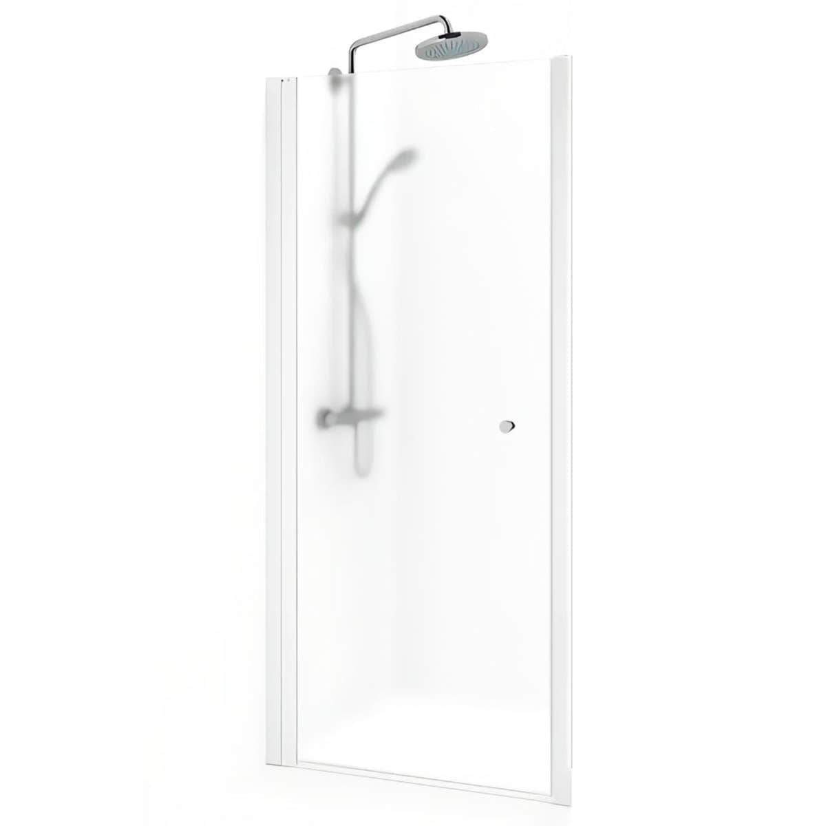 Macro Design SPIRIT Nisjedusj Hvit matt / 59-62.5cm / Ice glass med knott Macro Design Dusjnisje BUN-DSNV59IC