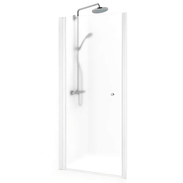 Macro Design SPIRIT Nisjedusj Hvit matt / 59-62.5cm / Ice glass med knott Macro Design Dusjnisje BUN-DSNV59IC