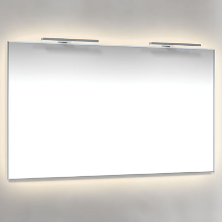 Macro Design AMBILIGHT T-LED firkantet speil med lys (krom ramme)