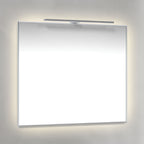 Macro Design AMBILIGHT T-LED firkantet speil med lys (krom ramme)