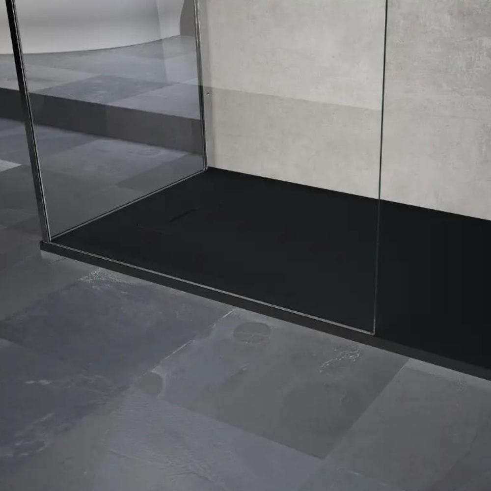 Novellini Novosolid dusjkar Svart matt / 80x80cm Novellini Dusjtilbehør KO-NOS804-28