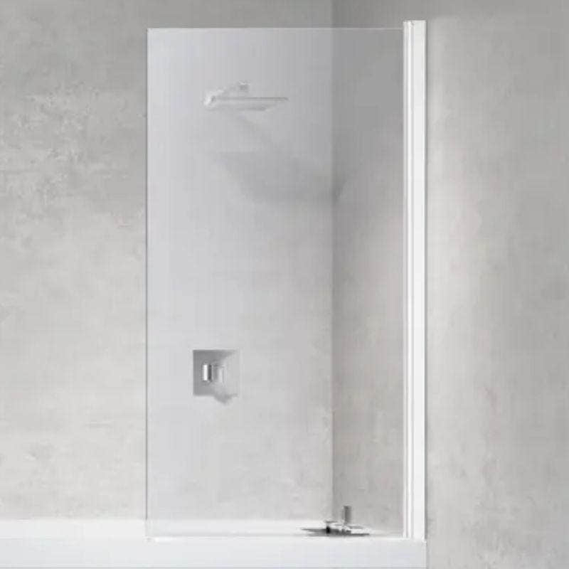 Novellini Young 2.0 1V Skjermvegg H150 Hvit matt / 70cm / Klart glass Novellini Badekarvegg KO-Y21V70-1U