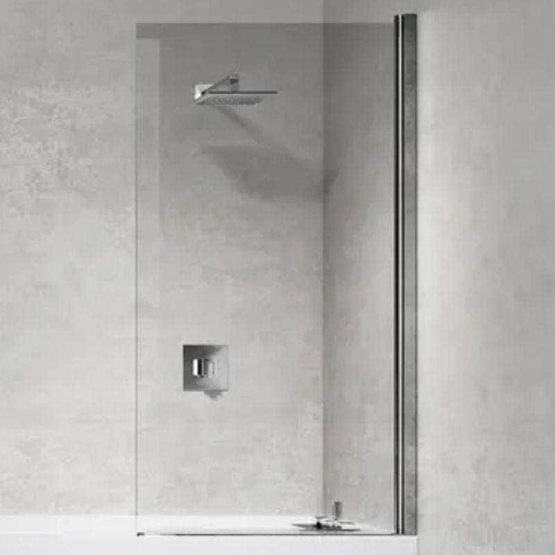 Novellini Young 2.0 1V Skjermvegg H150 Krom / 70cm / Klart glass Novellini Badekarvegg KO-Y21V70-1K