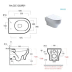Olympia CLEAR Rimless vegghengt toalett