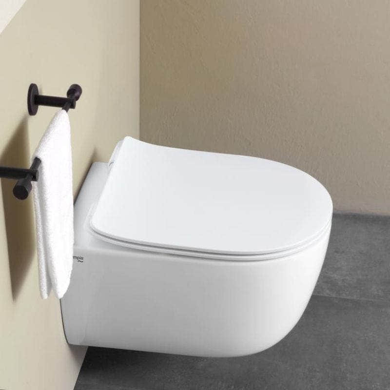Olympia Virvel Vegghengt Toalett Hvit blank Olympia Vegghengt toalett KO-TOR120201
