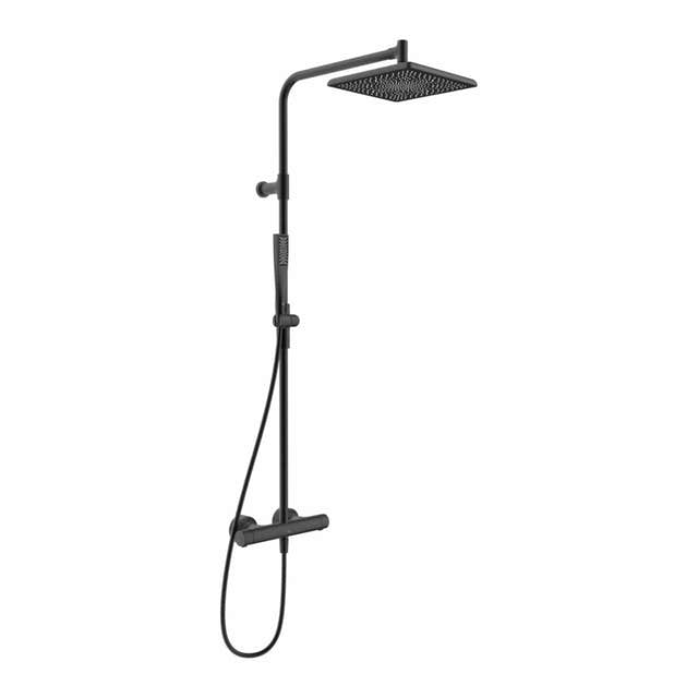 Oras Aurelia 4796 Takdusjpakke med termostat Svart matt Oras Armatur Takdusj GRO-1365180