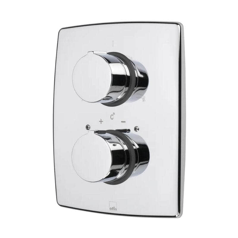 Oras Cubista Frontplate dusj/kar Krom Oras Armatur Tilbehør blandebatteri GRO-4204436