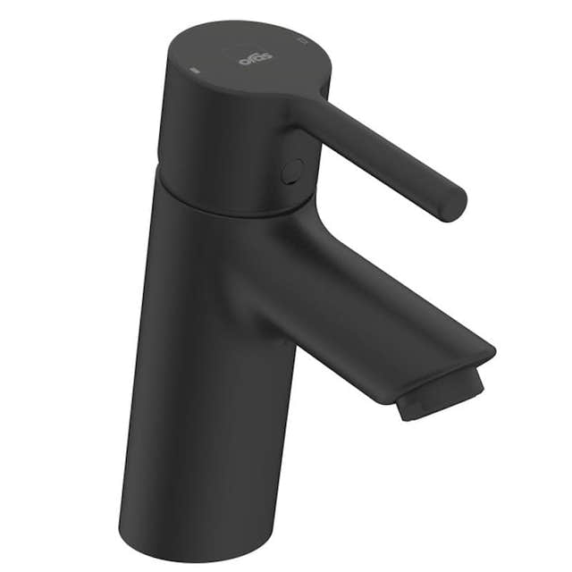 Oras Optima Servantbatteri small med pinnehendel Svart matt Oras Armatur Servantbatteri GRO-4200676