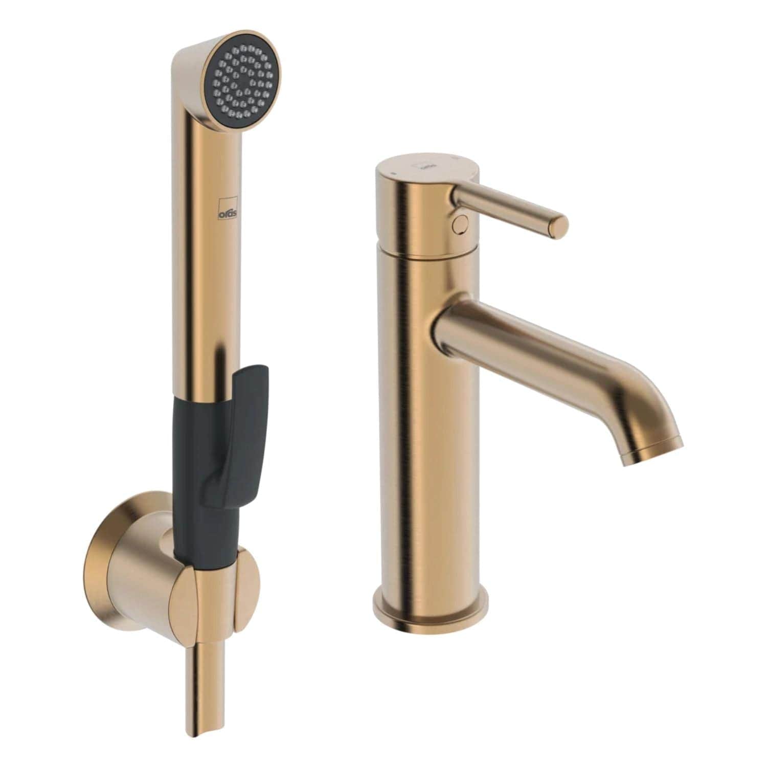 Oras Optima Style Servantbatteri med bidetta Børstet bronse Oras Armatur Servantbatteri GRO-4200687
