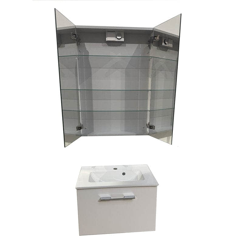 OUTLET: Dansani Amber Møbelpakke 61cm servant, servantskap og speilskap Dansani Møbelpakke bad UTG-SPS-163
