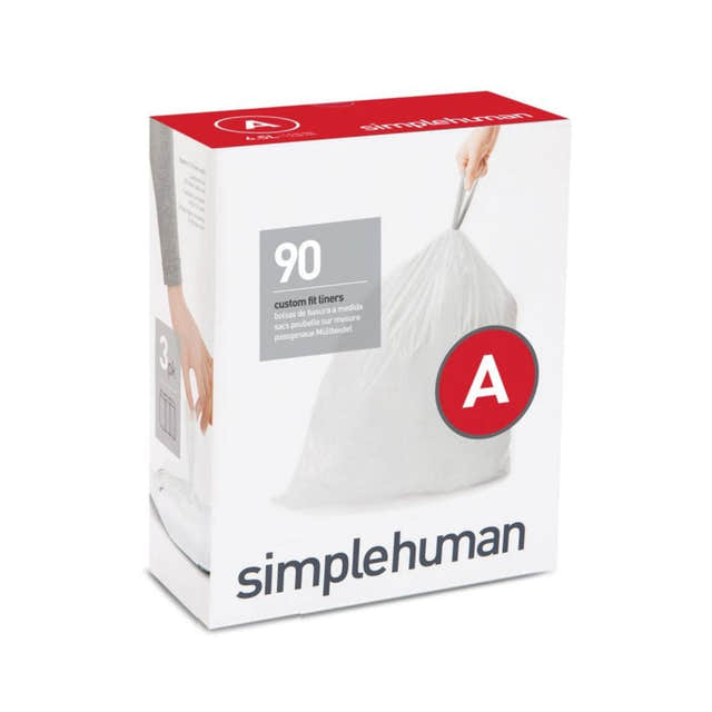 OUTLET: Simplehuman Avfallspose A 30stk 4,5L 4.5L Simplehuman Diverse baderomstilbehør UTG-SCW0250