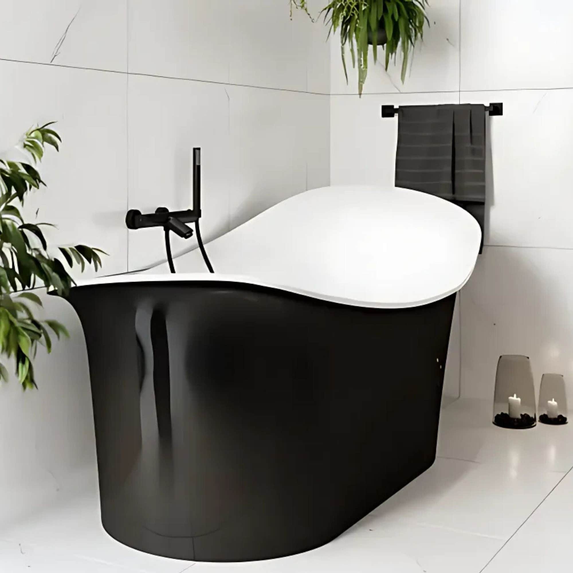 OUTLET: VikingBad Groos Frittstående Badekar 175 Svart / 175cm VikingBad Frittstående badekar UTG-009875-01