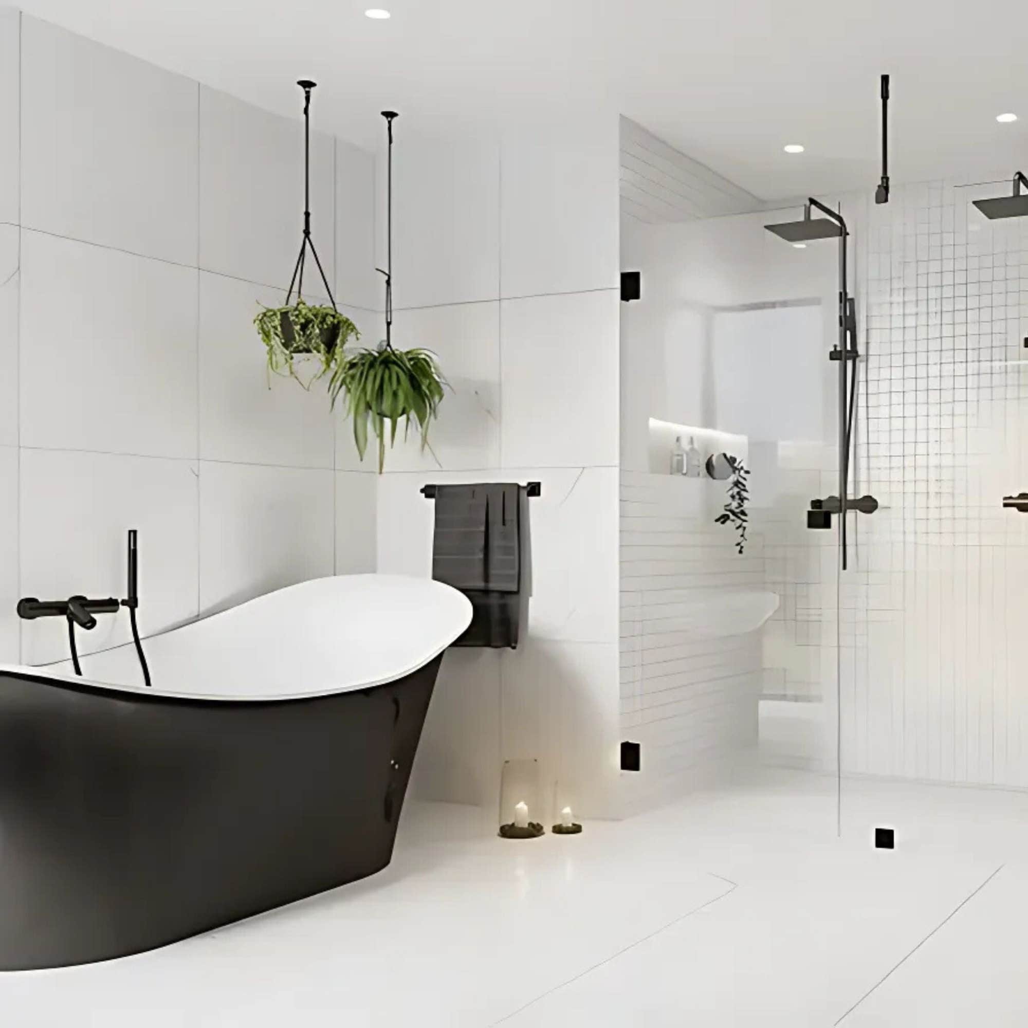 OUTLET: VikingBad Groos Frittstående Badekar 175 Svart / 175cm VikingBad Frittstående badekar UTG-009875-01