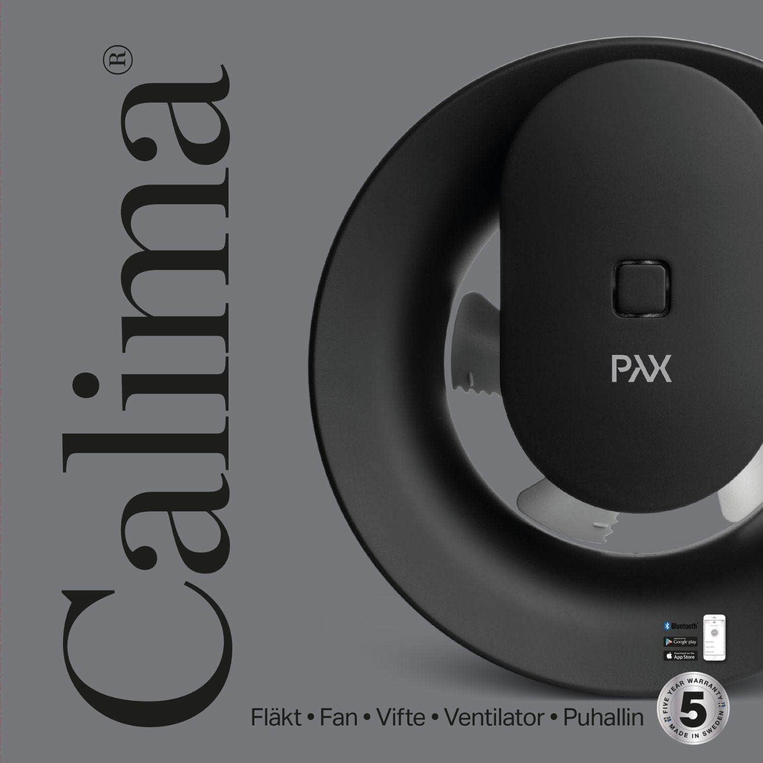Pax Calima Baderomsvifte - hvit/svart Pax Baderomsvifte