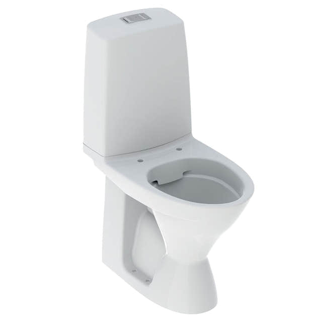 Porsgrund Glow 62 Toalett Rimfree høy modell Hvit / Dobbel Porsgrund Gulvstående toalett GRO-6002828