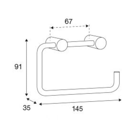 Pressalit Choice Toalettrullholder