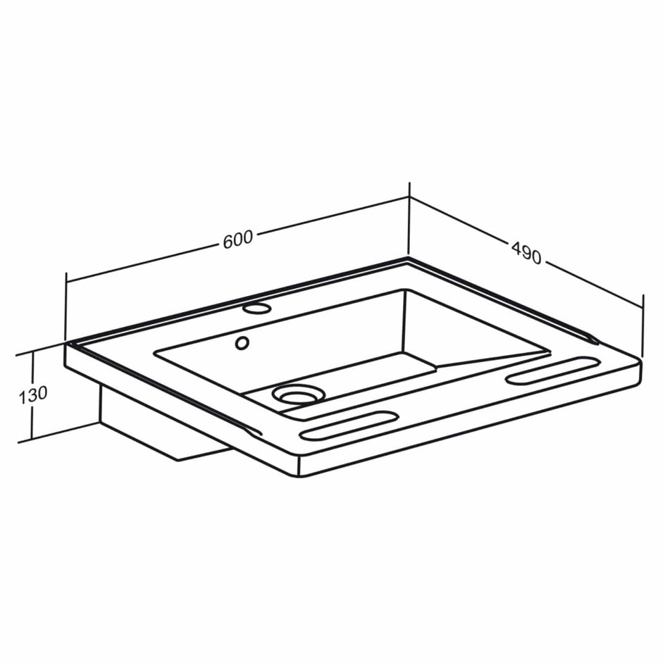 Pressalit Matrix Liten Vask Med Overløp Pressalit Baderomsservant GRO-6132501