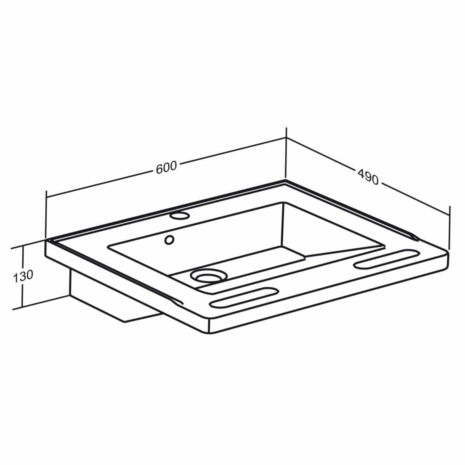 Pressalit Matrix Liten Vask Med Overløp Pressalit Baderomsservant GRO-6132501