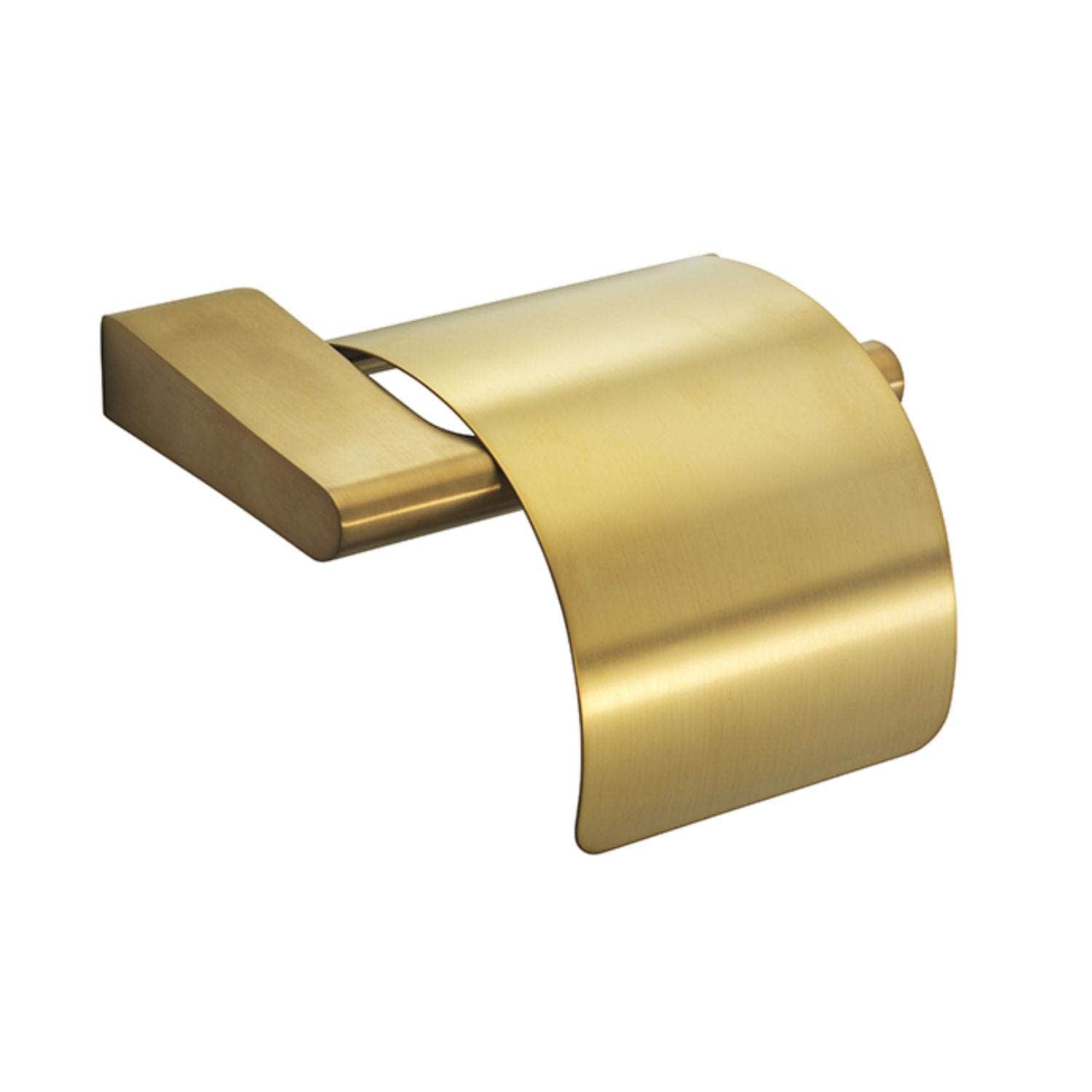 Pressalit Stil Toalettrullholder Med Frontplate Børstet messing Pressalit Toalettrullholder GRO-7001557