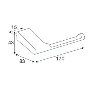 Pressalit Style Toalettrullholder