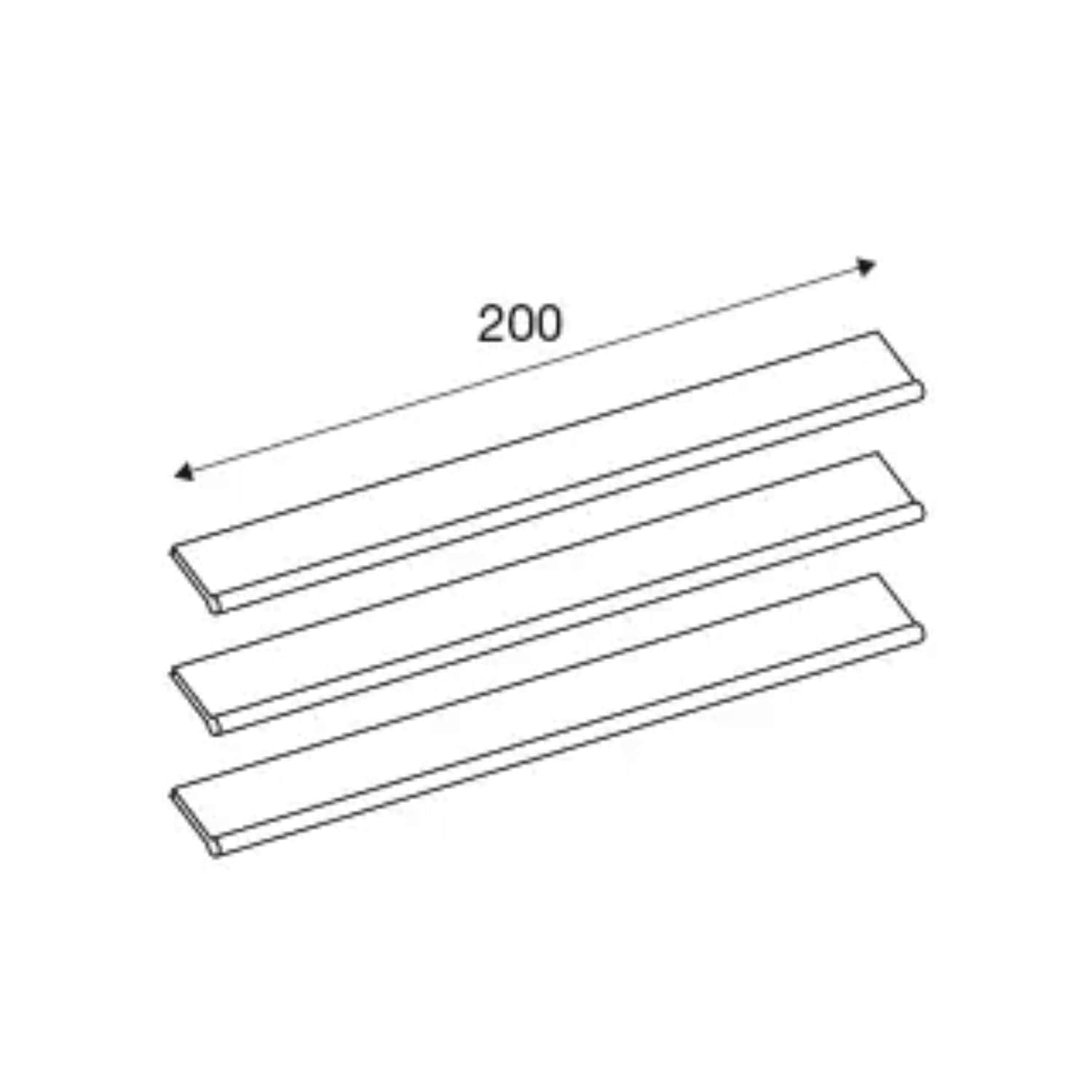 Pressalit Style Blad til Dusjnal Svart Pressalit Dusjnal GRO-7001496