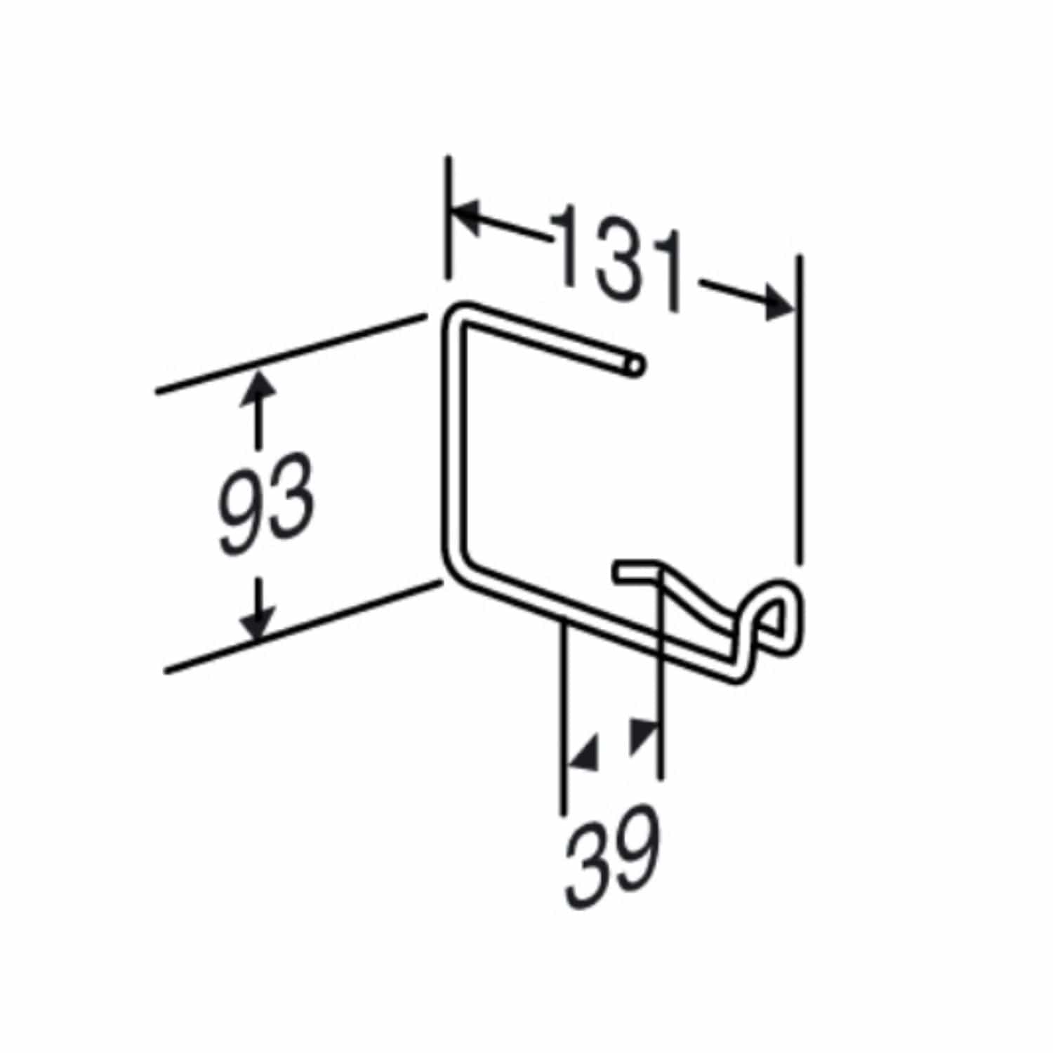 Pressalit TMA Papirholder Hvit Pressalit Tilbehør toalett GRO-6191655