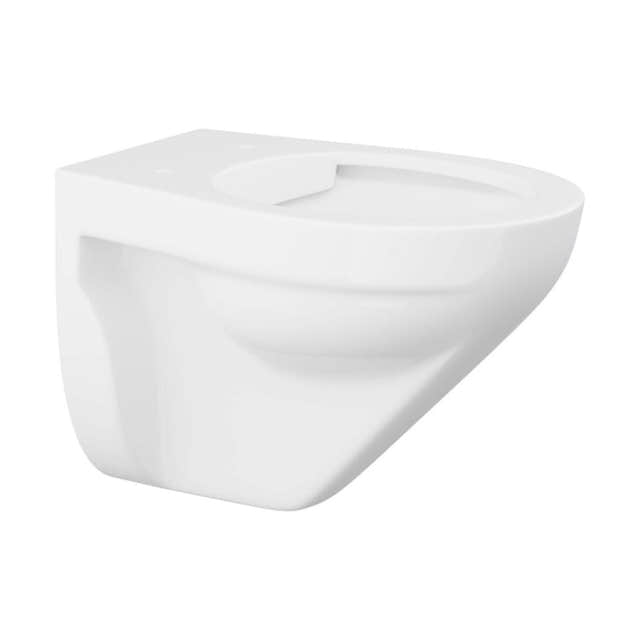 Pressalit veggskål uten skyllekant Hvit / 54cm Pressalit Vegghengt toalett GRO-6191063