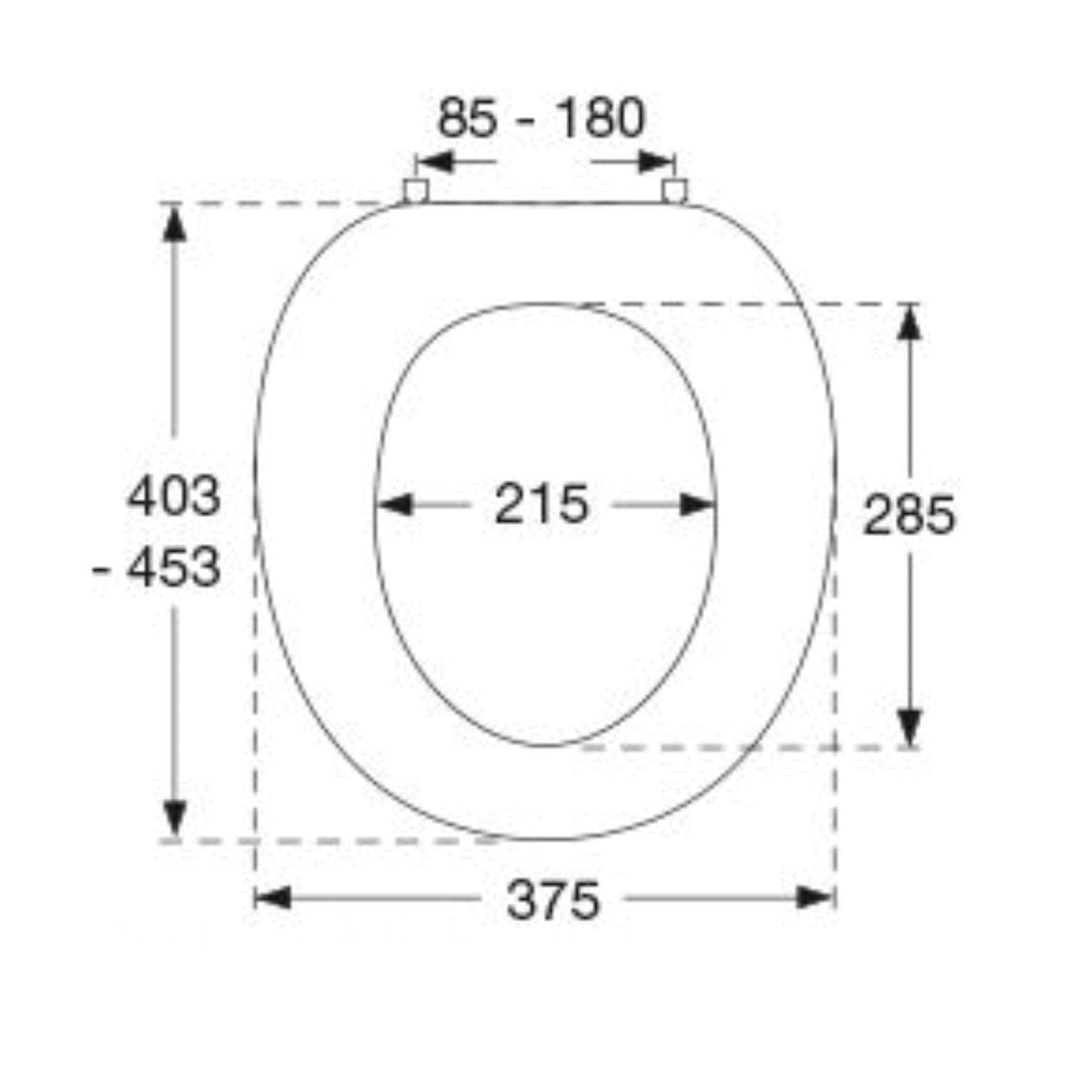 Pressalit Zaga Toalettsete Hvit Pressalit Toalettsete GRO-6190701