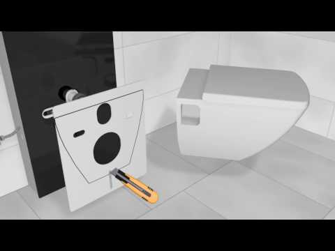 WC-Fixtur Glassbox montering
