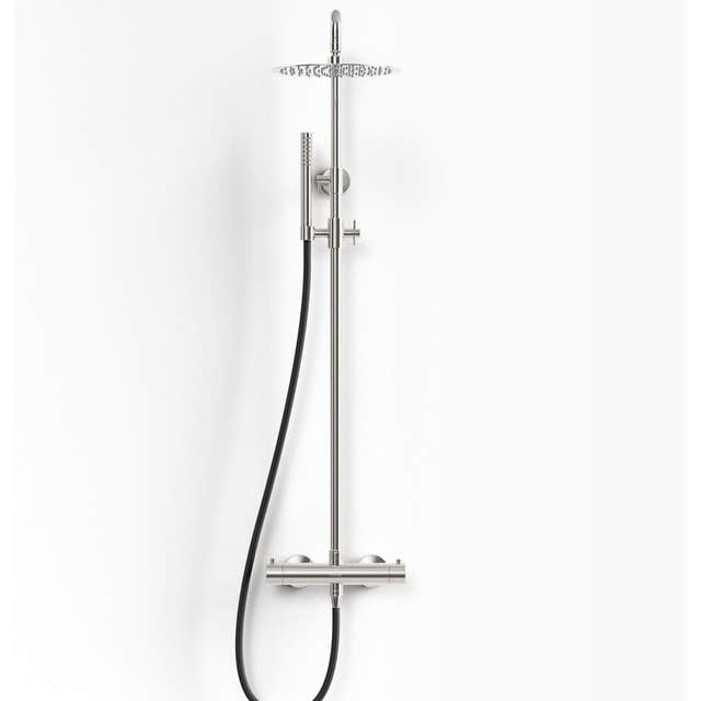Primy Steel Pleasure 2 takdusjsett med hånddusj Polished Primy Takdusj INR-80001274