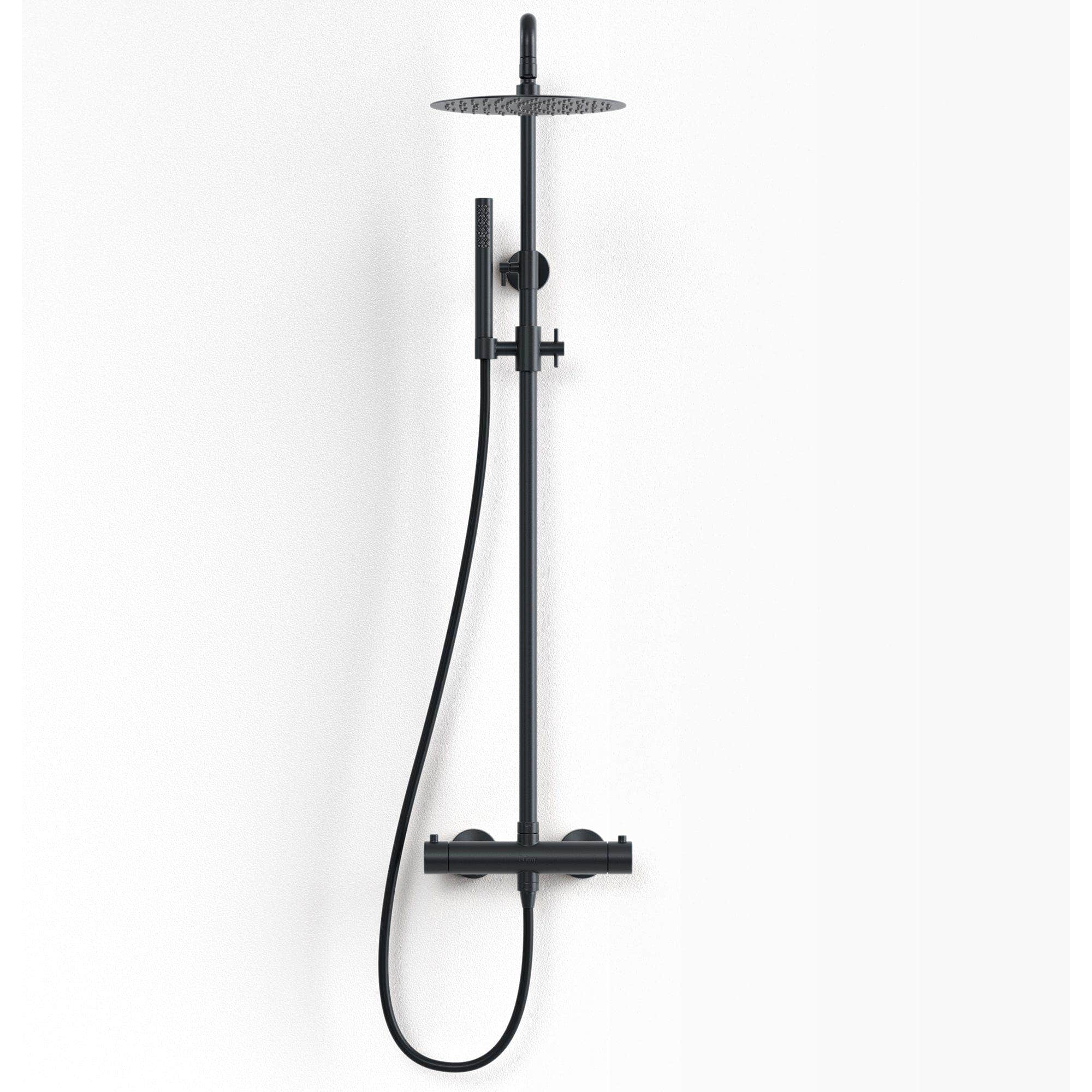 Primy Steel Pleasure 2 takdusjsett med hånddusj Svart matt Primy Takdusj INR-80001273