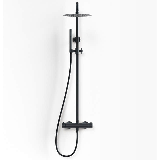 Primy Steel Pleasure 2 takdusjsett med hånddusj Svart matt Primy Takdusj INR-80001273