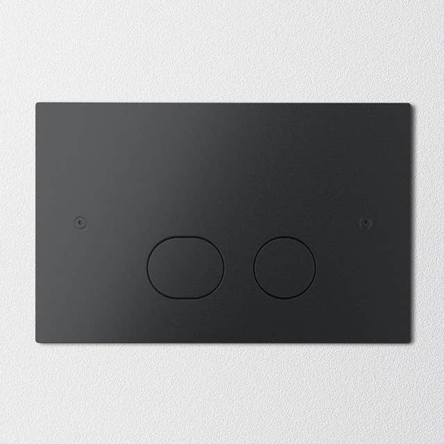 Primy Steel Style Betjeningsplate Svart matt Primy Betjeningsplate og trykknapper INR-80001291