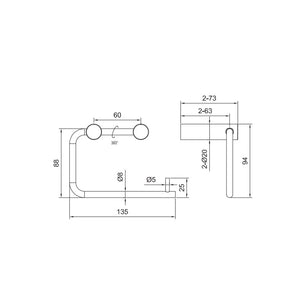Primy Steel Style Toalettrullholder
