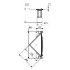 Purus Corner Tile Insert - Bunnutløp