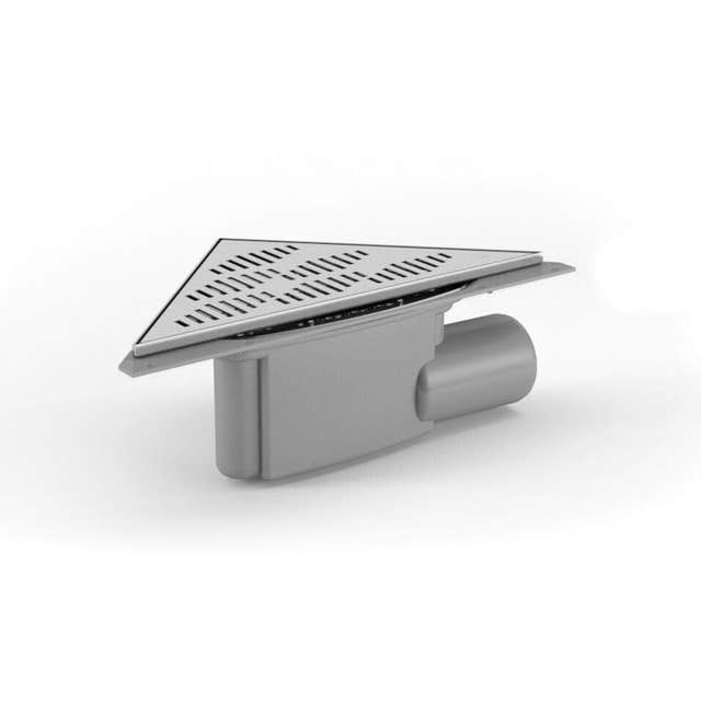 Purus Corner Twist - Gavlutløp Krom / 75mm Purus Slukrenne GRO-3401897